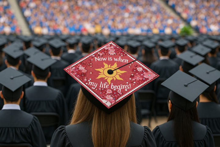 Now Is When My Life Begins Graduation Cap Topper