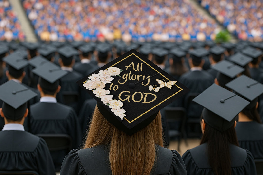 All Glory to God Graduation Cap Topper