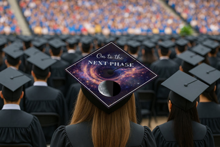 On to the Next Phase Graduation Cap Topper
