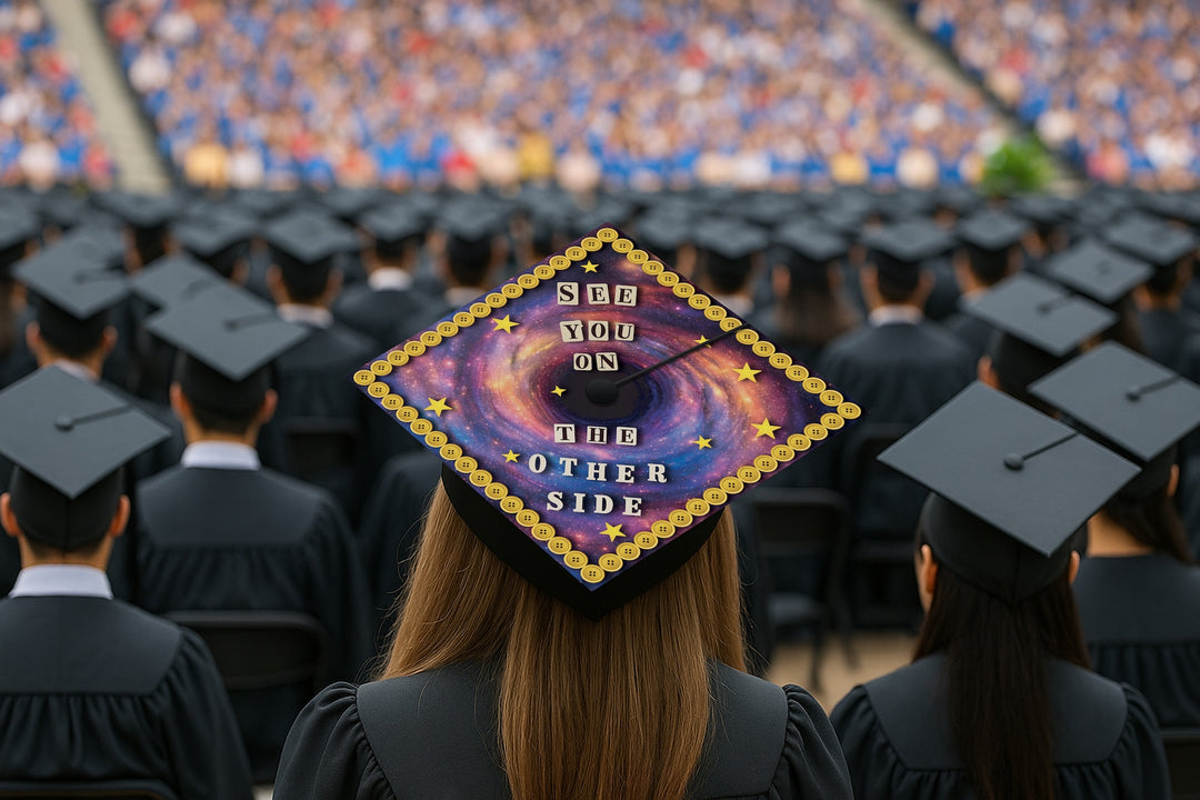 See You on the Other Side Graduation Cap Topper