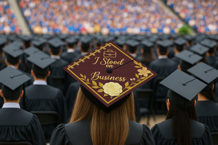 I Stood on Business Graduation Cap Topper