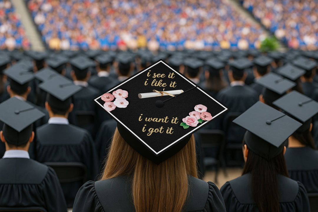 I See It I Like It I Want It I Got It Graduation Cap Topper