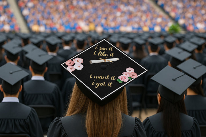 I See It I Like It I Want It I Got It Graduation Cap Topper