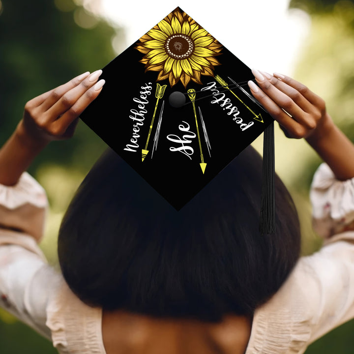 Nevertheless, She Persisted Graduation Cap Topper