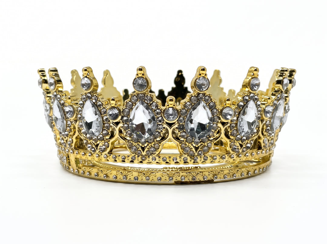 Sheba™ Crown Graduation Cap Topper — Be Spotted from the Bleachers, Built-In Tassel Channel and Divots, Peel-and-Stick, Fits Any Standard Mortarboard, Patented Acrylic Design