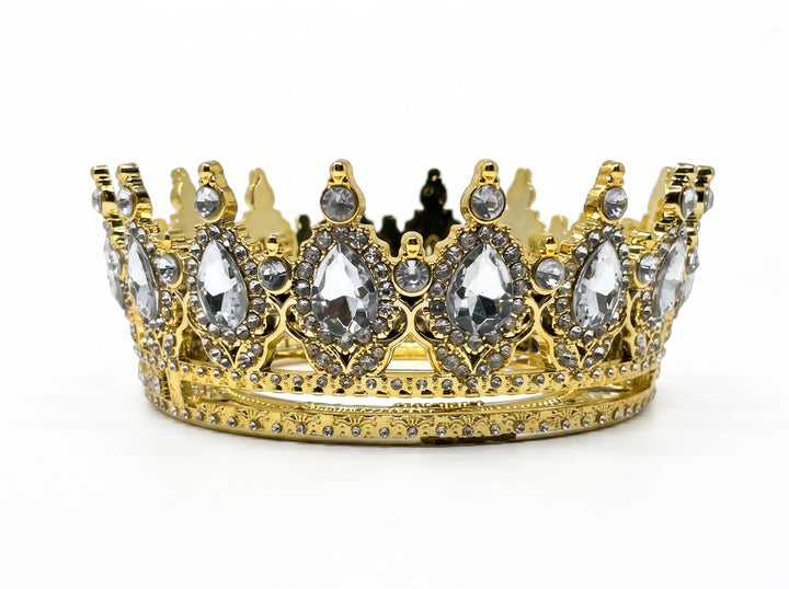Sheba™ Crown Graduation Cap Topper — Be Spotted from the Bleachers, Built-In Tassel Channel and Divots, Peel-and-Stick, Fits Any Standard Mortarboard, Patented Acrylic Design