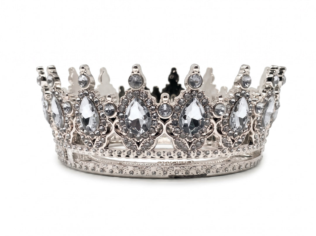 Sheba™ Crown Graduation Cap Topper — Be Spotted from the Bleachers, Built-In Tassel Channel and Divots, Peel-and-Stick, Fits Any Standard Mortarboard, Patented Acrylic Design