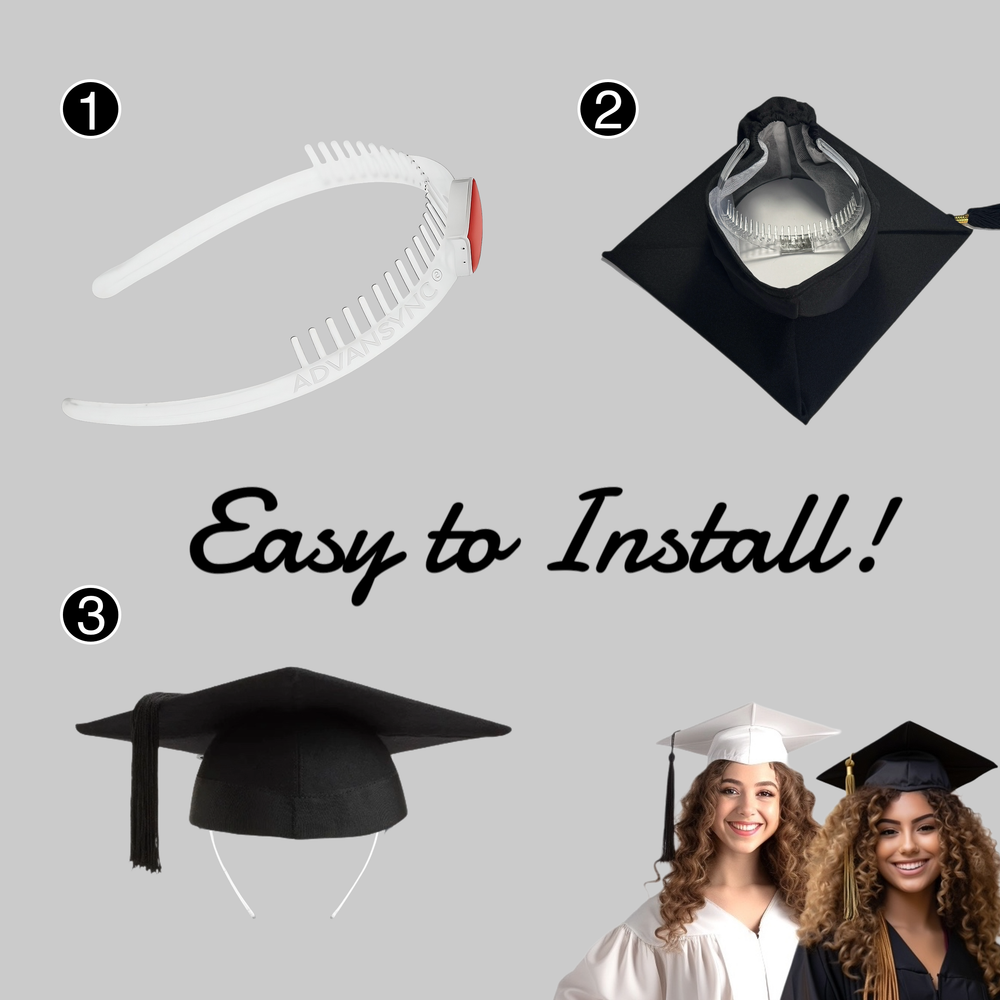 graduation cap headband