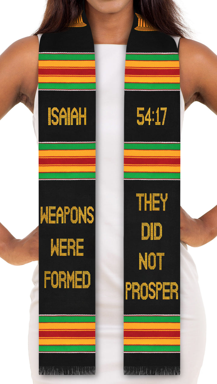 Overcomer Weapons Were Formed They Did Not Prosper Kente Stole (Isaiah 54:17)