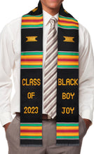 Load image into Gallery viewer, Black Boy Joy Class of 2023 Kente Graduation Stole
