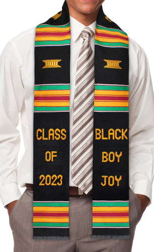 Black Boy Joy Class of 2023 Kente Graduation Stole