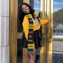 Load image into Gallery viewer, black girl magic 2024 kente stole
