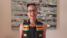 Load and play video in Gallery viewer, One Degree Hotter Class of 2023 Kente Graduation Stole
