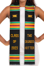 Load image into Gallery viewer, two degrees hotter kente stole

