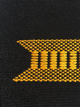 Load image into Gallery viewer, Authentic Handwoven Black Kente Cloth Graduation Stole (Black)
