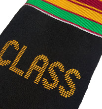 Load image into Gallery viewer, Black Lawyers Matter Class of 2023 Kente Graduation Stole with Scale Symbols for Law, Lawyers and Juris Doctors
