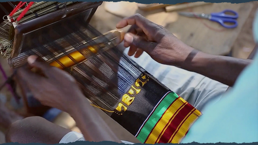 How authentic kente cloth is made
