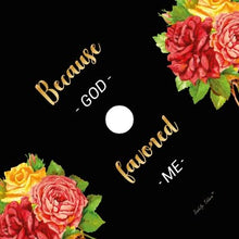 Load image into Gallery viewer, Because God Favored Me Printable Graduation Cap Mortarboard Design - Sankofa Edition™
