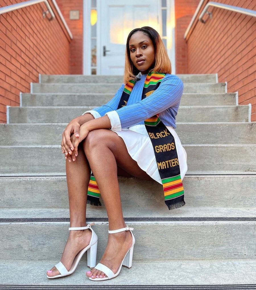 Black Grads Matter Class of 2023 Authentic Handwoven Kente Cloth Gradu ...