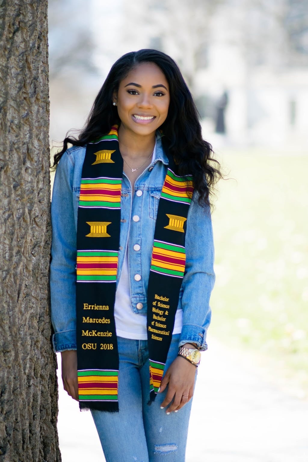 Customizable Kente Graduation Stole – Sankofa Edition™
