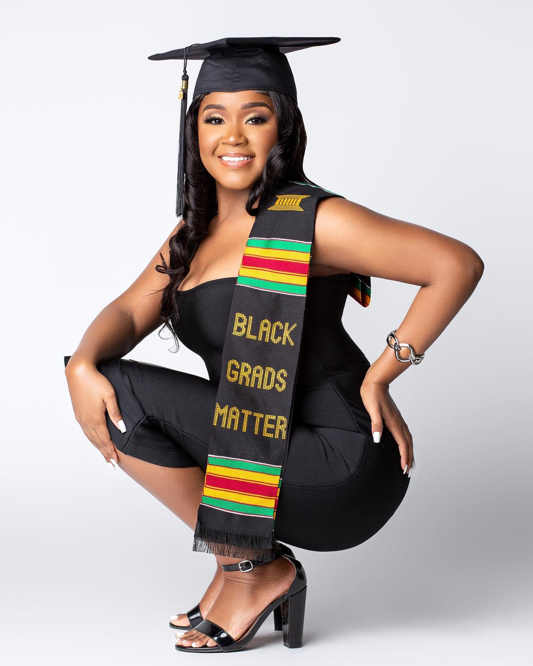 Black Grads Matter Class of 2026 Authentic Handwoven Kente Cloth Gradu Sankofa Edition Black Grads Matter Class of 2026 Authentic Handwoven Kente Cloth Gradu Sankofa Edition