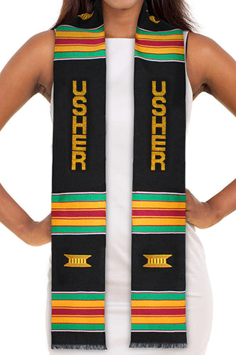 usher kente stoles