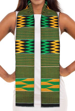 Load image into Gallery viewer, Traditional Double Weave GOLD DUST Kente Cloth Scarf Sash - Sankofa Edition™
